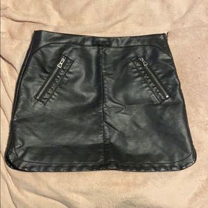 Silence and noise faux leather skirt